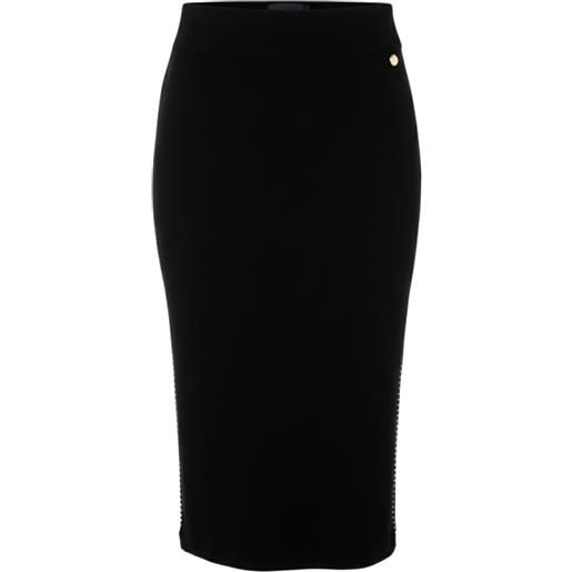 Liu Jo gonna in maglia con strass nero s