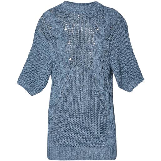 Liu Jo maglia donna con dettagli in lurex carta da zucchero m