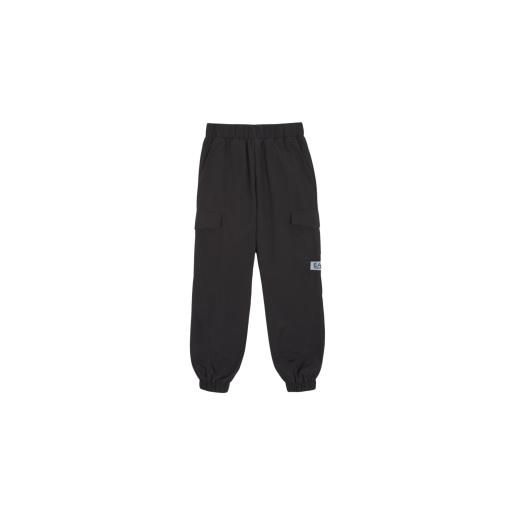 EA7 per ragazza. 7g000136_af16217 pantaloni sportivi neri contemporanei [3251975], nero, casual, poliamide, moda per bambini