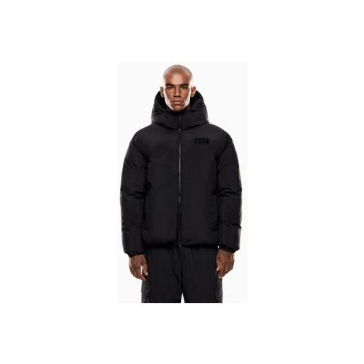 EA7 per uomo. 7m000699_af15951 giacca imbottita in tessuto tecnico con cappuccio, colore nero [3252502], casual, poliestere