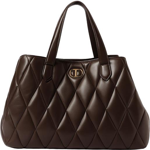 TWINSET borsa shopper piccola trapuntata effetto nappa