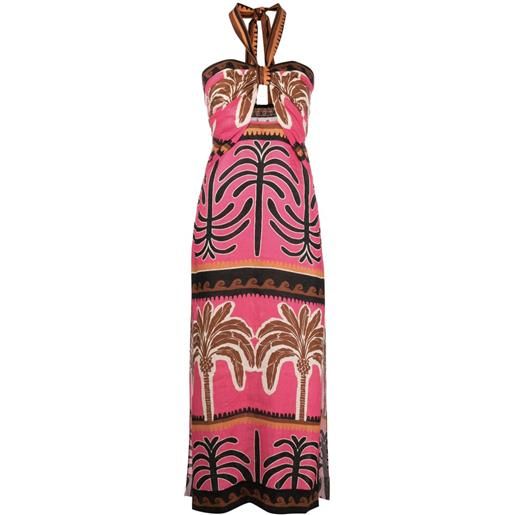 Johanna Ortiz abito midi unexpected symbolism - rosa