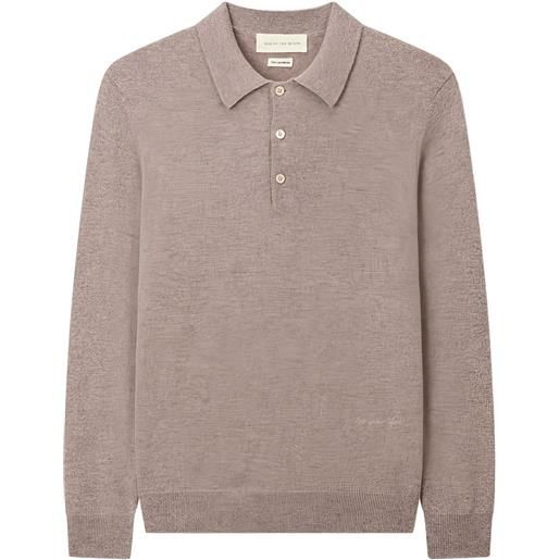 Man On The Boon. polo in cashmere - marrone