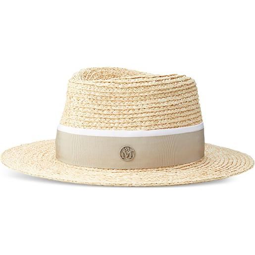 Maison Michel fedora andré con nastro - toni neutri