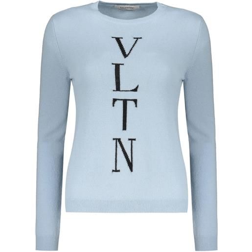 Valentino Garavani maglione con logo - blu