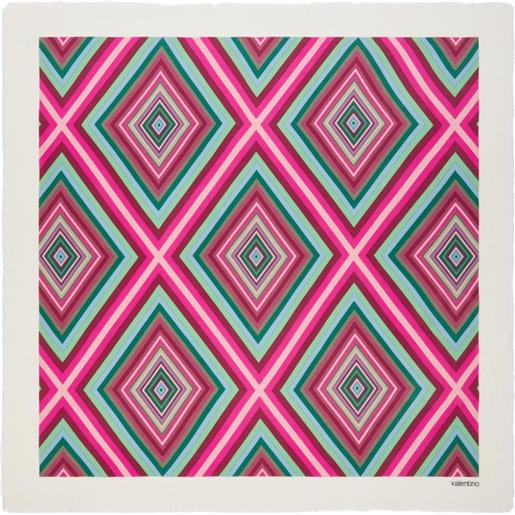 Valentino Garavani scialle rhombus 75 - bianco
