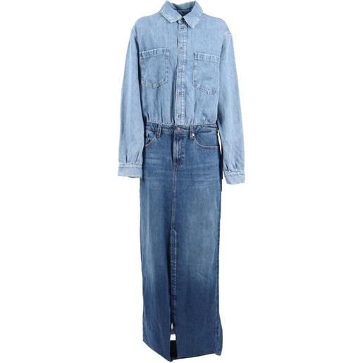 7 For All Mankind abito lungo con bottoni - blu