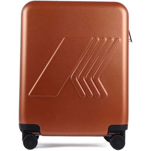 K-Way borsone eudoxie con logo goffrato - arancione