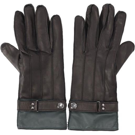 Paul Smith guanti con cinturino - marrone