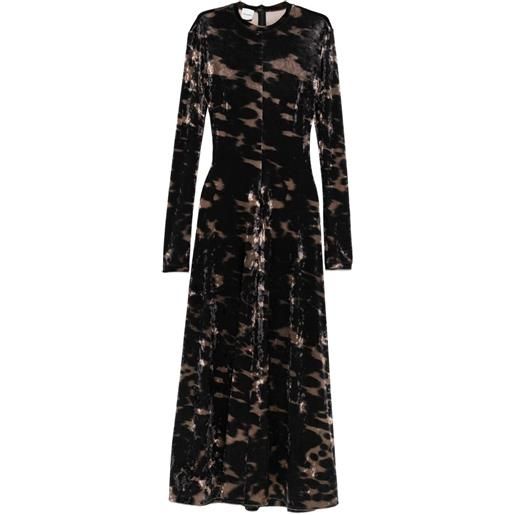 Nanushka abito con fantasia tie-dye - marrone