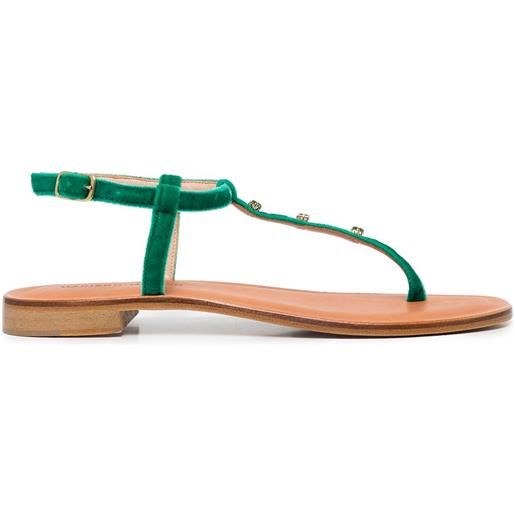 Madison.Maison infradito con decorazione - verde