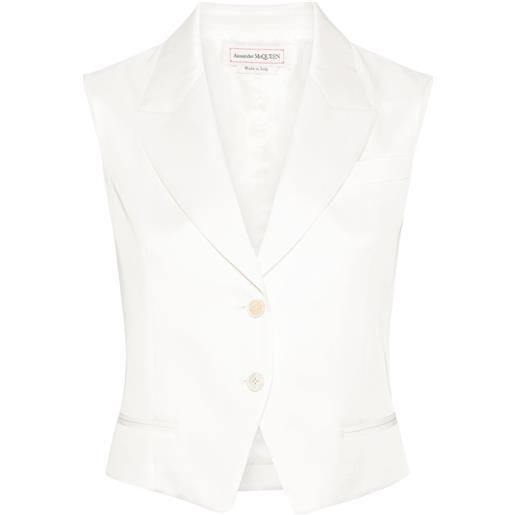 Alexander McQueen gilet sartoriale - bianco