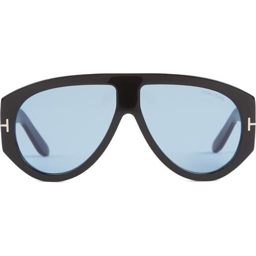 TOM FORD Eyewear occhiali da sole bronson stile pilota - nero