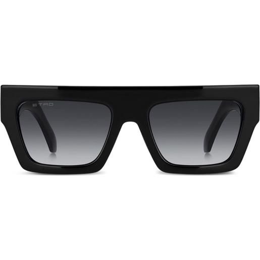 ETRO occhiali da sole squadrati oversize - nero