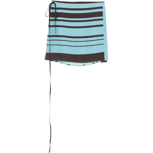 SIR. minigonna rioja a portafoglio - blu