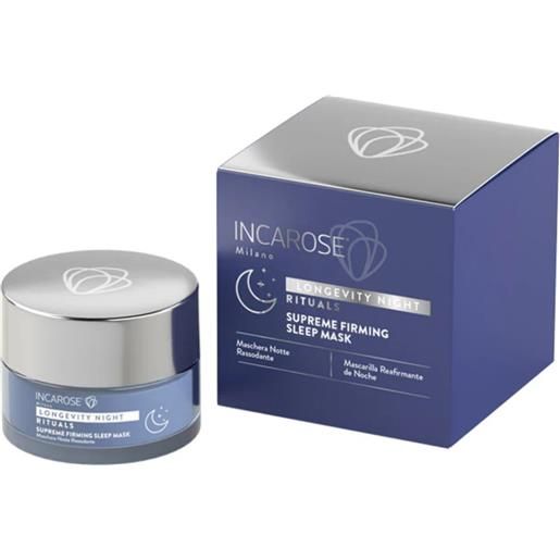 Incarose longevity night rituals maschera notte rassodante 50ml