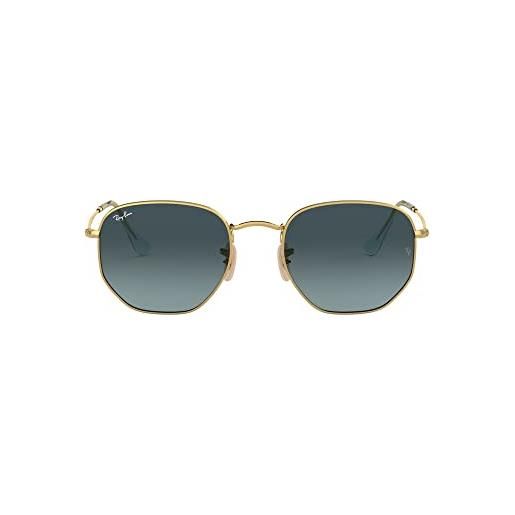 Ray-Ban 0rb3548n occhiali da sole, oro e blu, 50 unisex-adulto, classico