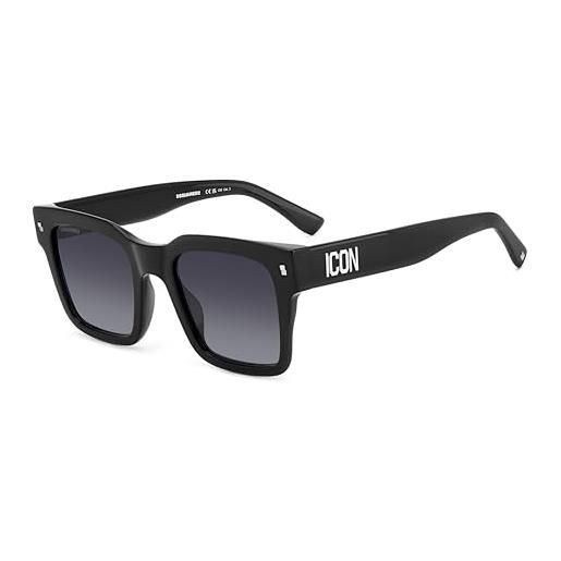 Dsquared2 occhiali sol icon 0010/s 807 51/22/145 uomo, 807/9o black, 51