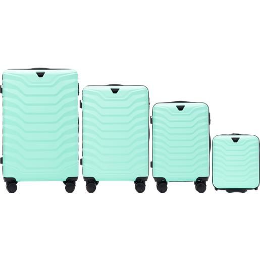 WINGS set 4 trolley wings peafowl light green