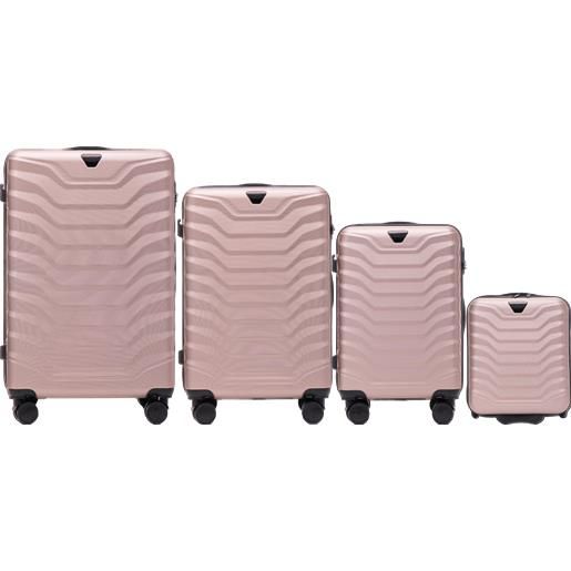 WINGS set 4 trolley wings peafowl rose gold