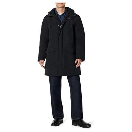 Amazon Essentials giacca parka pesante, vestibilità oversize moderna uomo, nero, xl