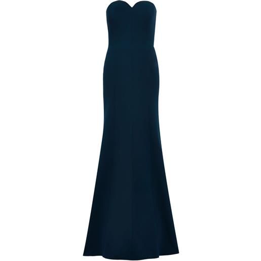 Jenny Packham abito lungo lust senza spalline - blu
