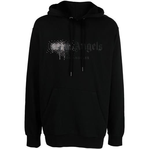 Palm Angels felpa con strass - nero