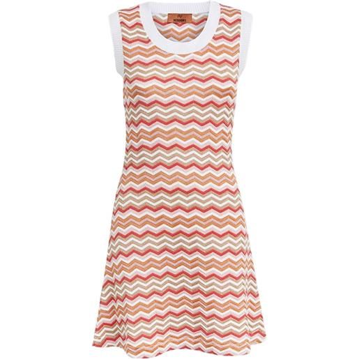 Missoni abito corto smanicato - rosa