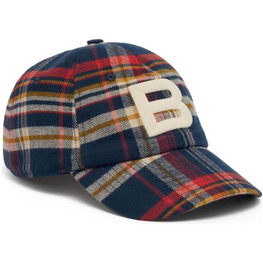Bally cappello da baseball a quadri - blu