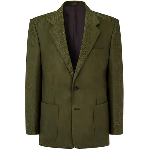 Man On The Boon. blazer in tweed - verde