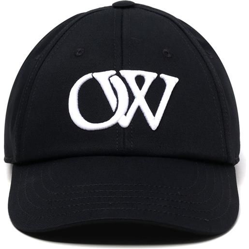 Off-White cappello da baseball ow drill - nero