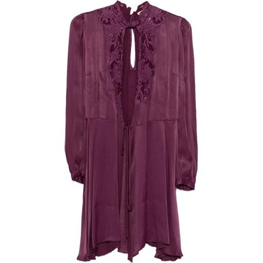 TWINSET abito a fiori - viola