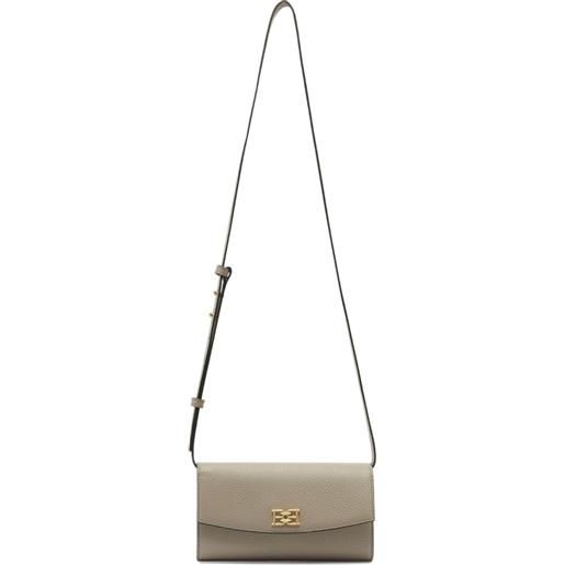 Bally portafoglio in pelle pieno fiore - grigio