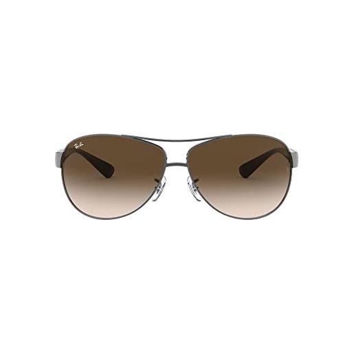 Ray-Ban rb 3386 occhiali da sole, grigio (gunmetal), 67 mm unisex-adulto