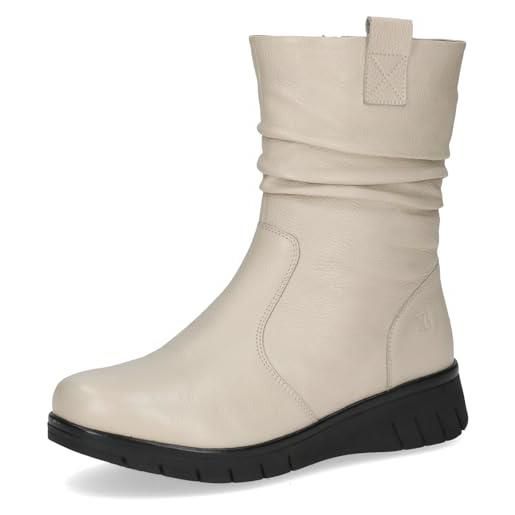 CAPRICE damen 9-26455-45, stivali alla moda donna, nappa ecru, 38 eu larga