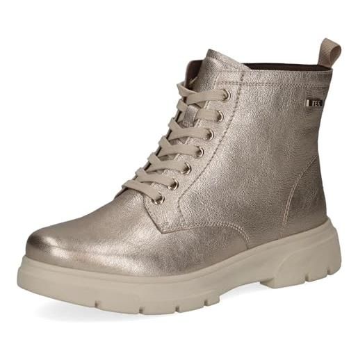 CAPRICE damen 9-26256-45, stivali alla moda donna, nappa cognac, 42 eu larga