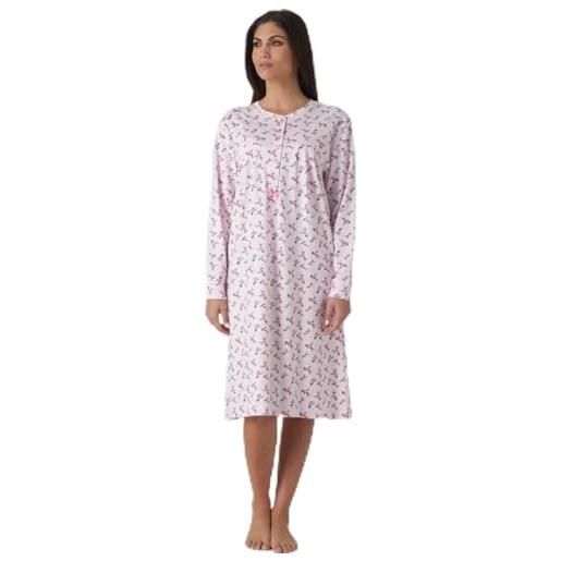 KAREL camicia da notte puro caldo cotone donna taglie forti profumatore saggio in omaggio rosa 58