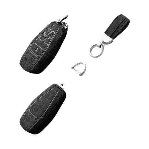 NXNONEPD copertura fob di alcantara key compatibile per aston martin db11 vantage dbx case casa chiave catene accessori per auto (4)
