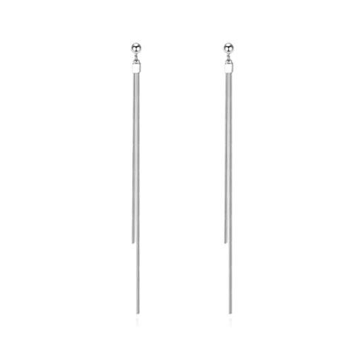 Orecchini Pendenti In Argento Sterling 925 Con Simbolo Infinito E Catena - Gioiello Elegante Per Donna