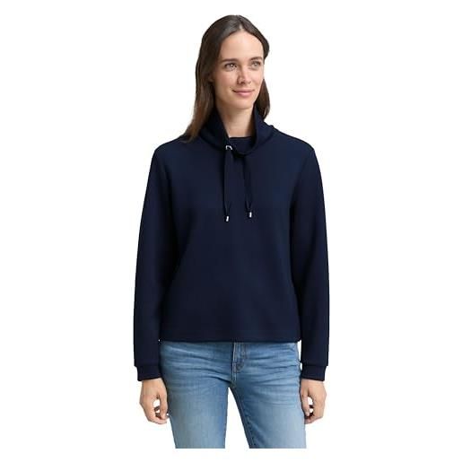 TOM TAILOR 1049025 maglia di tuta, 10668-sky captain blue, l donna