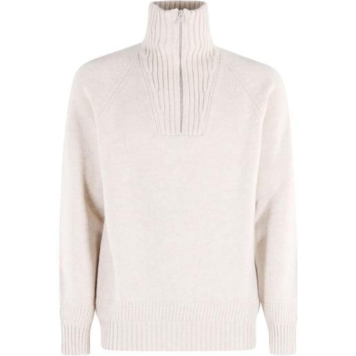 Fay maglione con applicazioni sui gomiti - toni neutri