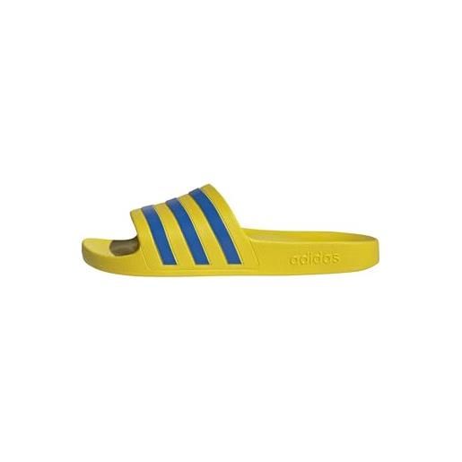 adidas adilette aqua slides, infradito unisex - adulto, yellow bright royal yellow, 39 eu