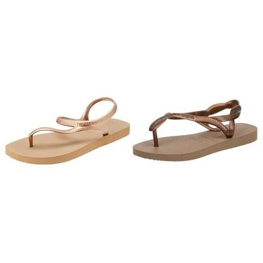 Havaianas sandali oro rosa 37/38 eu + infradito oro rosa 37/38 eu