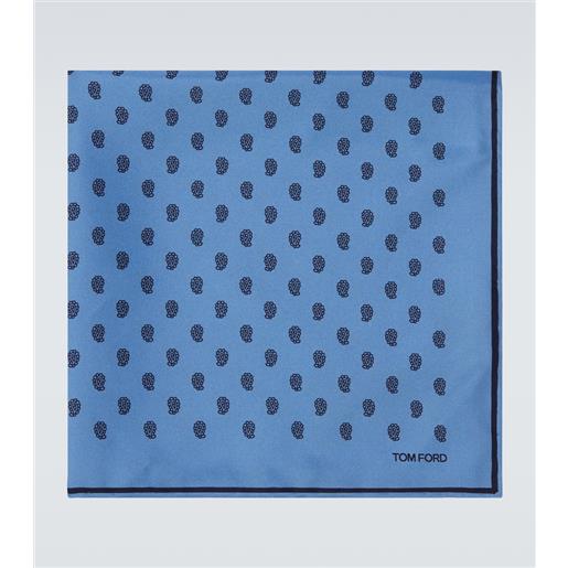 Tom Ford fazzoletto da taschino in twill di seta