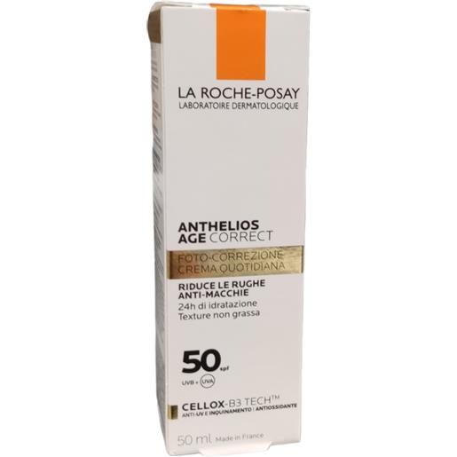 LA ROCHE POSAY-PHAS (L'Oreal) anthelios age correct spf 50 50 ml trattamento foto-correttivo quotidiano contro i segni dell'età