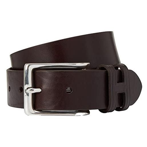 Hackett London tack stitch h keeper cintura, 878brown, 32 uomo