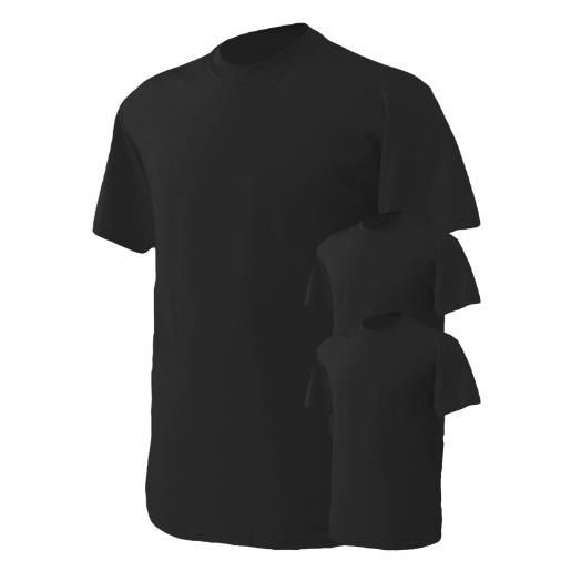 Gildan t-shirt da uomo in cotone pesante (confezione da 3), nero, 3xl