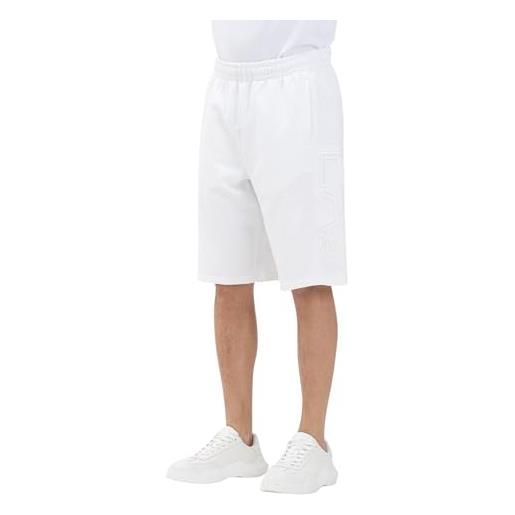 EA7 emporio armani bermuda uomo logo series in cotone organico 7m000153af10432 8059659188227 - bianco m