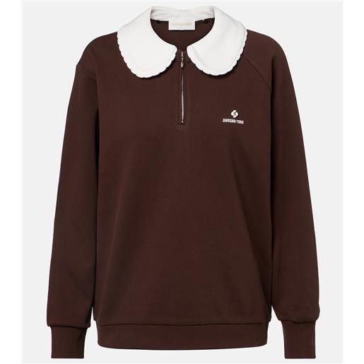 Shushu/Tong felpa in misto cotone con logo