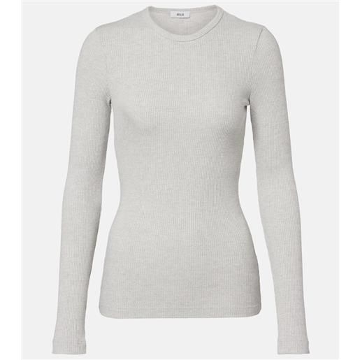 Agolde top delphi in maglia a coste